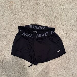 Nike Black Shorts with Logo Waistband